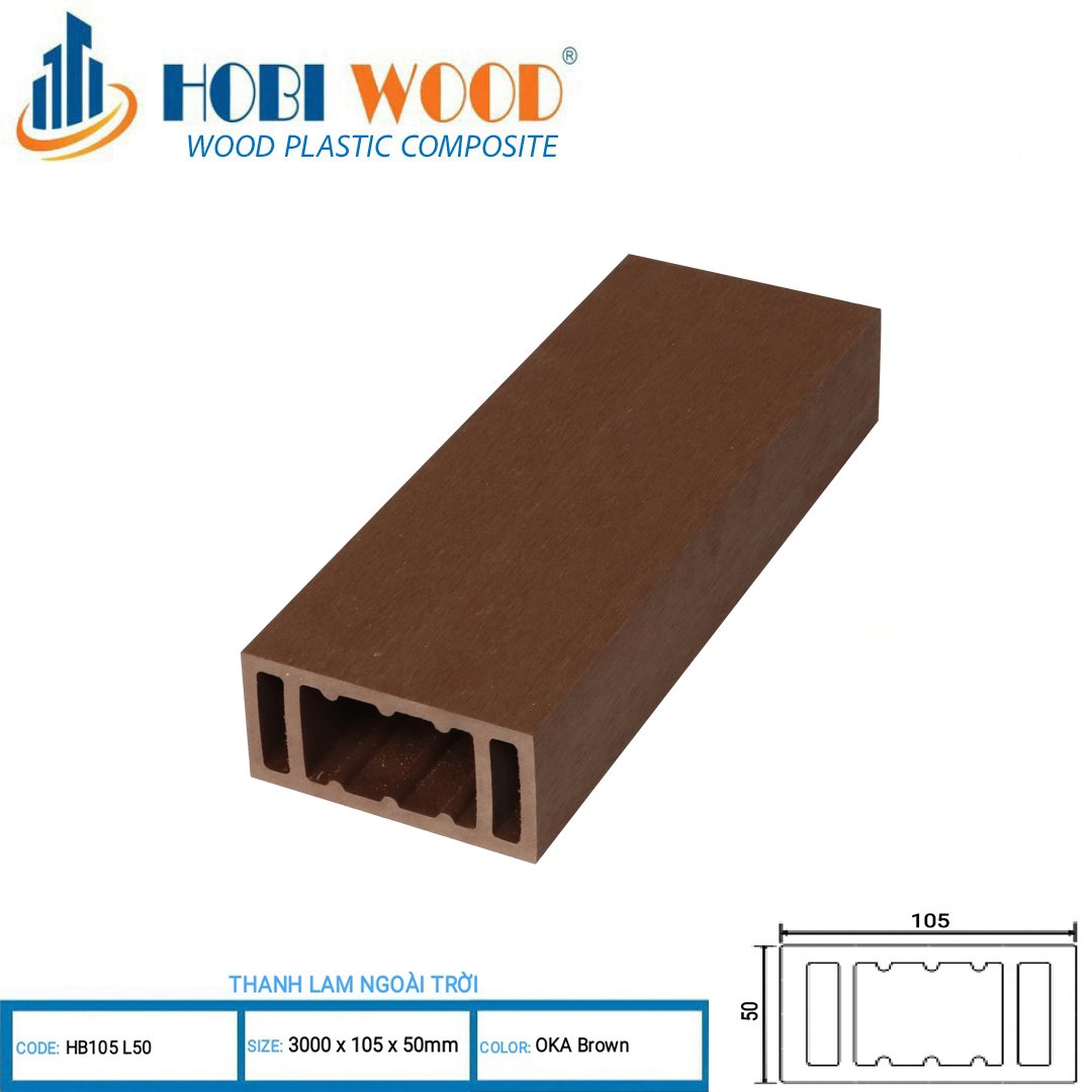 Lam gỗ nhựa ngoài trời hobiwood 4