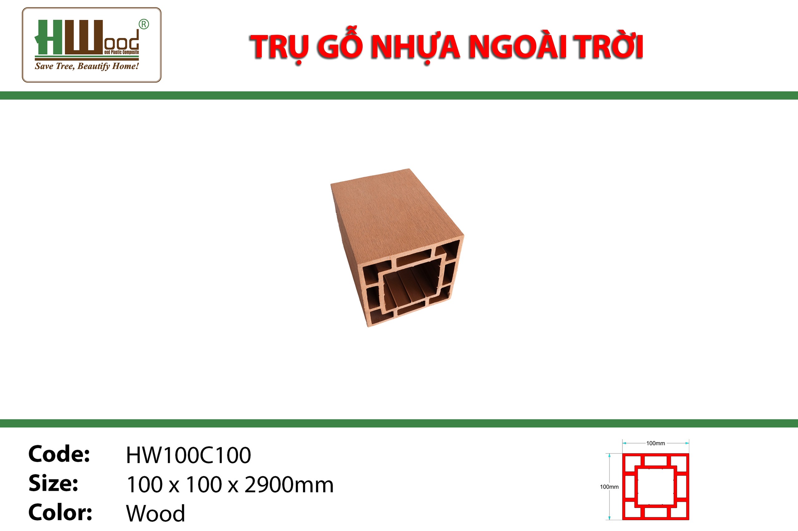 Thanh lam trụ hwood ngoài trời  bến cát Bình dương