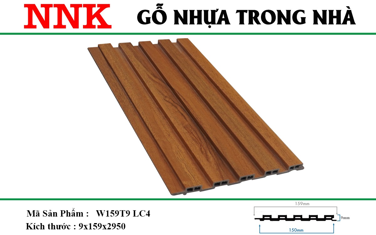 Tấm nhựa ốp tường, ốp trần lam 5 sóng tại Dĩ An, Bình Dương NNK 06